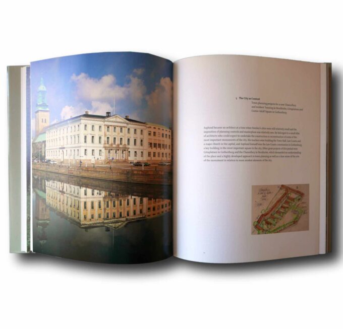 Gunnar-Asplund-Phaidon-auk Photo showing a sample spread of the book Gunnar Asplund