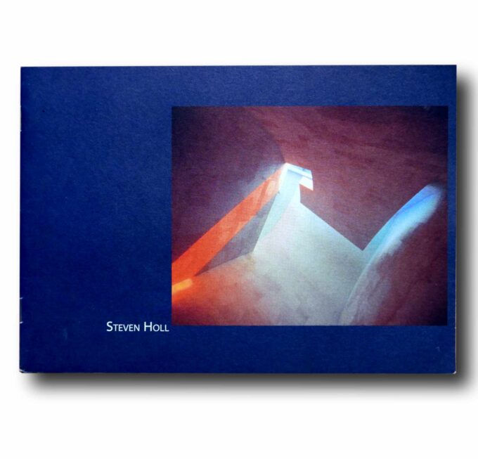 Steven-Holl-8th-AA-medal-kansi Photo showing the book Steven Holl – The 8th Alvar Aalto Medal 1998