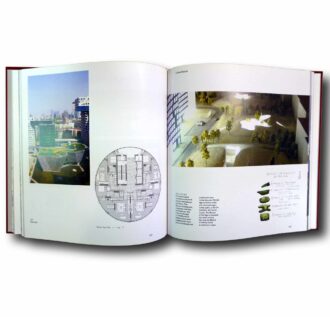 Photo showing a sample spread of the book Steven Holl: Urbanisms – Working with Doubt