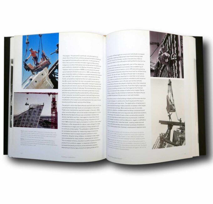 Building-A-Masterpiece-Sydney-Opera-House-auk Photo showing a sample spread of the book Building a Masterpiece: the Sydney Opera House