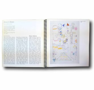 Photo showing a sample spread of the book Contemporary Spanish Graphics