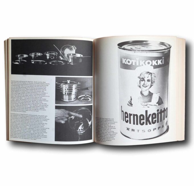Finnish-Design-Facts-and-Fancy-auk Photo showing a sample spread of the book Finnish Design: Facts and Fancy