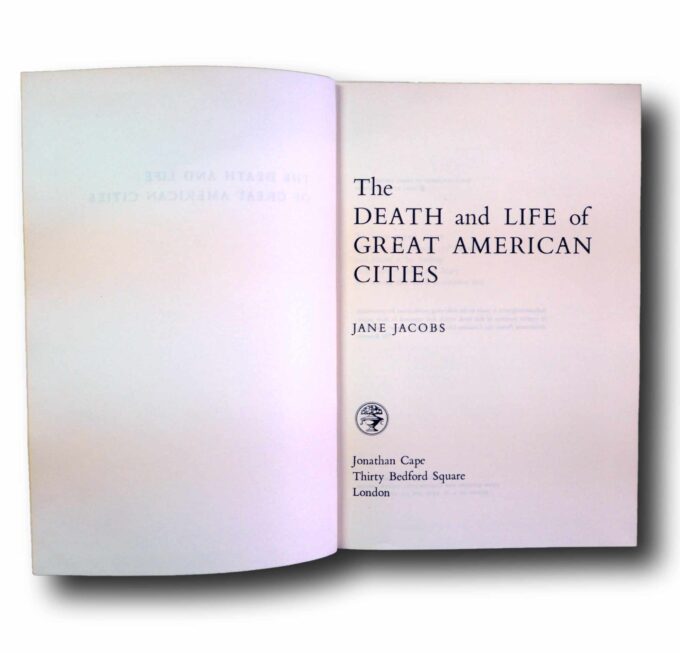 Jane-Jacobs-Death-and-Life-hc-sis Photo showing a sample spread of the book The Death and Life of Great American Cities