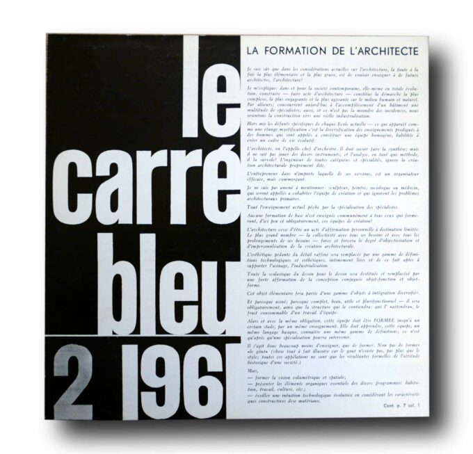 Le-Carre-Bleu-2-1961-kansi Photo showing the book