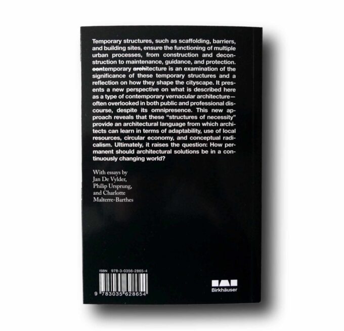Temporary-Tecture-taka Photo showing a sample spread of the book Temporary Tecture: Structures of Necessity