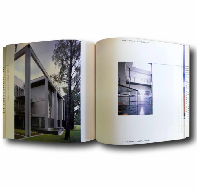 New-Finnish-Architecture-Jussi-Tiainen-auk Photo showing a sample spread of the book Architecture Finlandaise Nouvelle / New Finnish Architecture / Neue Finnische Architektur