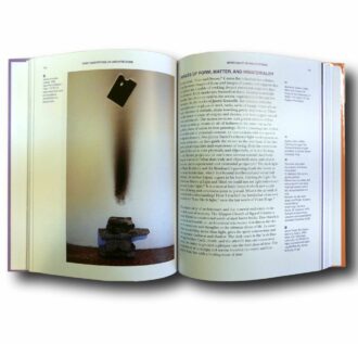 Photo showing a sample spread of the book Eight Meditations on Architecture